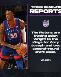 截止日大戏预热！国王送出约瑟夫和选秀权换回赖特